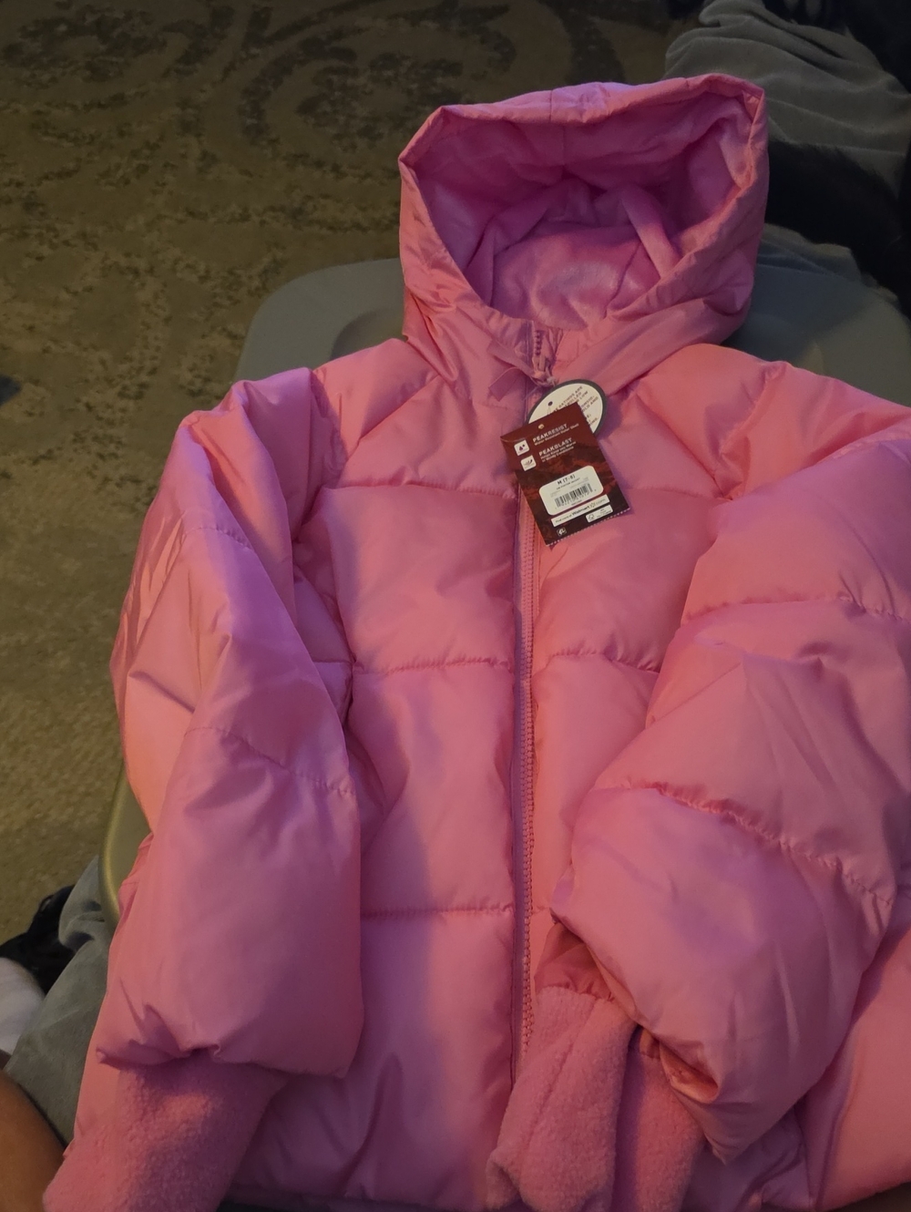 wonder nation Pink Hooded Kids Puffer Jacket